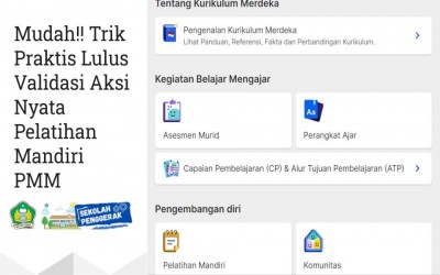 Mudah!! Trik Praktis Lulus Validasi Aksi Nyata Pelatihan Mandiri PMM